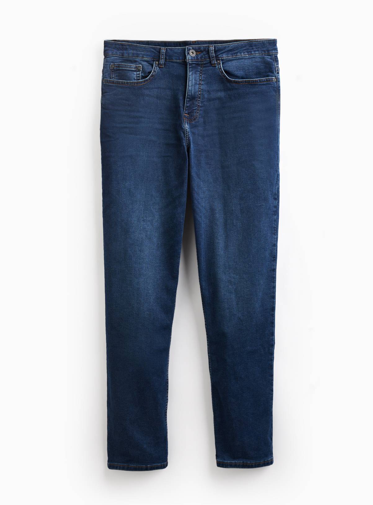 Dark Denim Ultimate Comfort Straight Leg Jeans 34R - Image 3